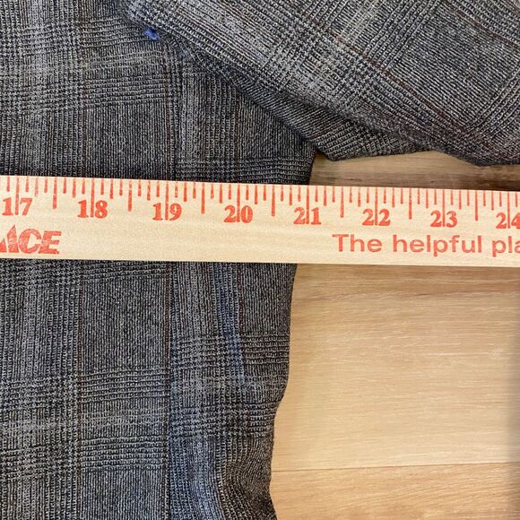 Joseph Abboud Blazer Men 42L Wool Gray Glen Plaid 2 Button Jacket - Picture 9 of 15